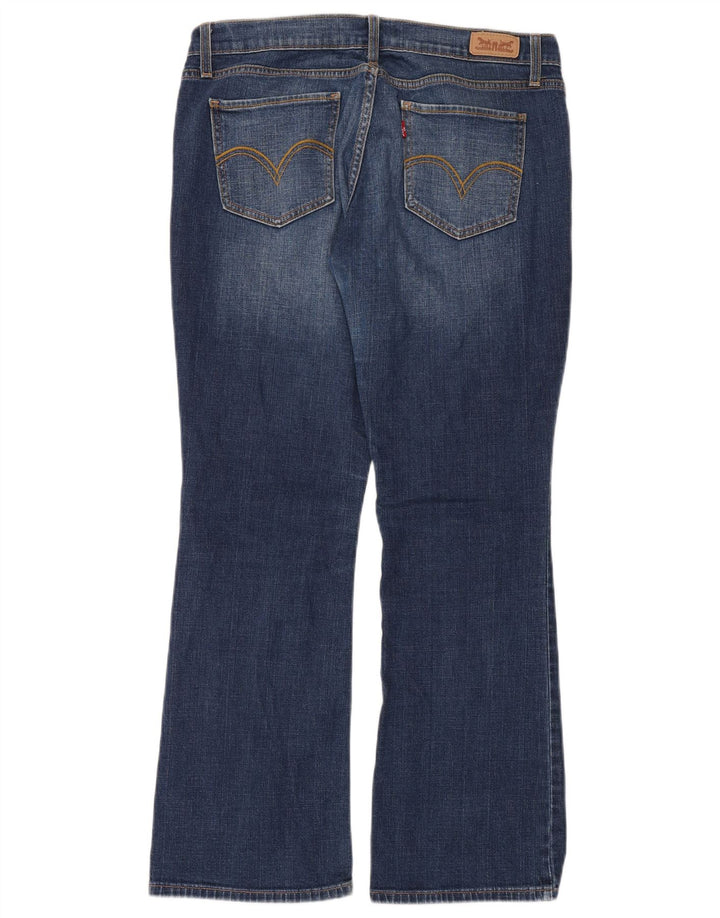 Calça jeans feminina Levi's 524 Too Superlow Bootcut W31 L30 azul algodão