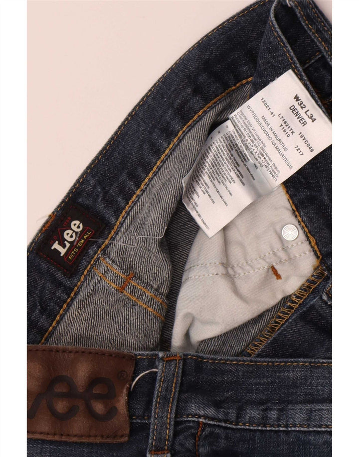 Lee Mens Denver Bootcut Jeans W32 L34 Azul Marinho Algodão