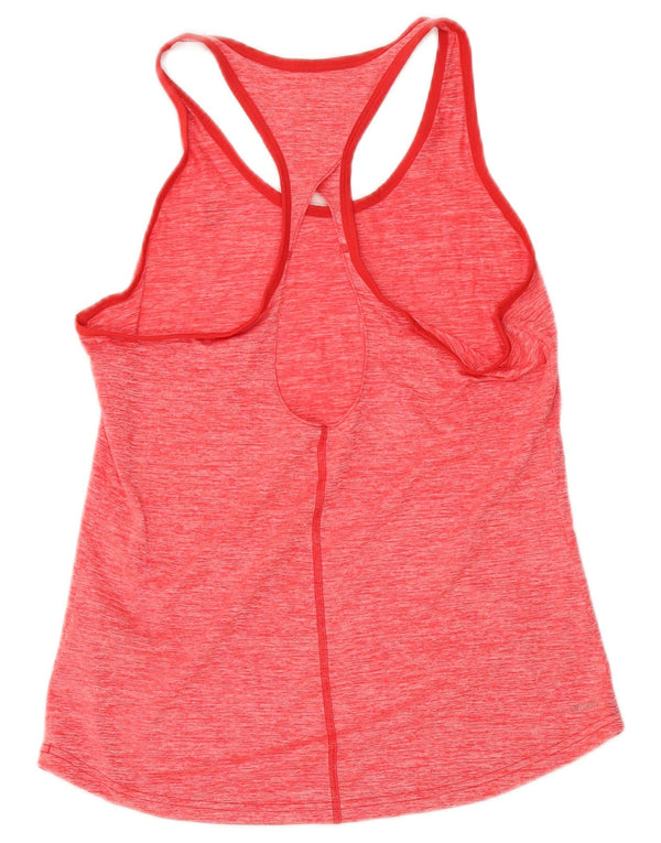 Adidas Womens Climalite Vest Top UK 12/14 Médio Rosa Poliéster Flecked