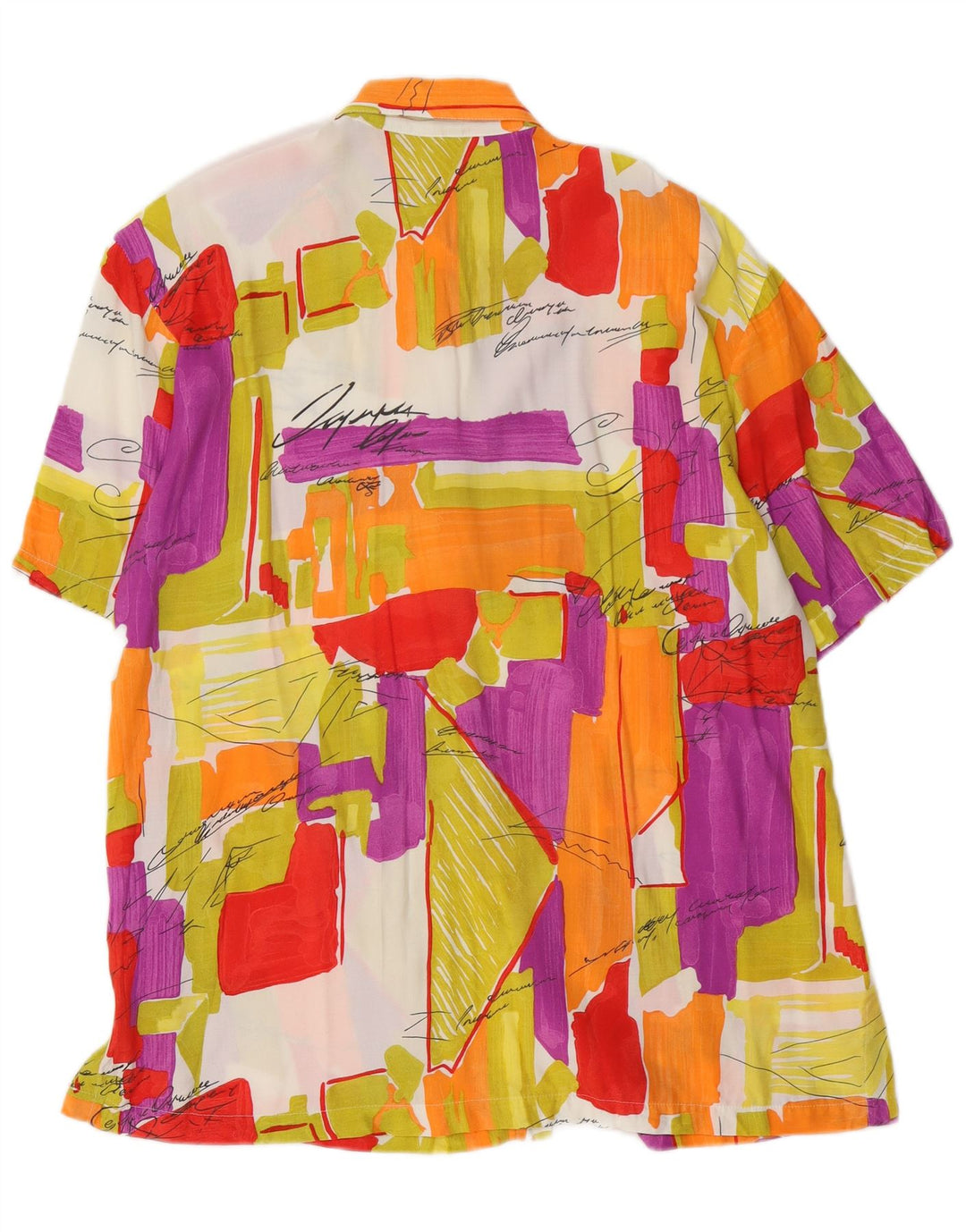 Camisa feminina Primavera Firenze com estampa abstrata UK 14 média multicolorida