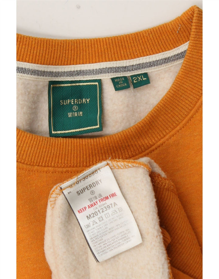 SUPERDRY moletom masculino 2XL algodão amarelo