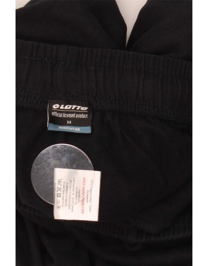 Calça de treino masculina Lotto Joggers médio algodão preto