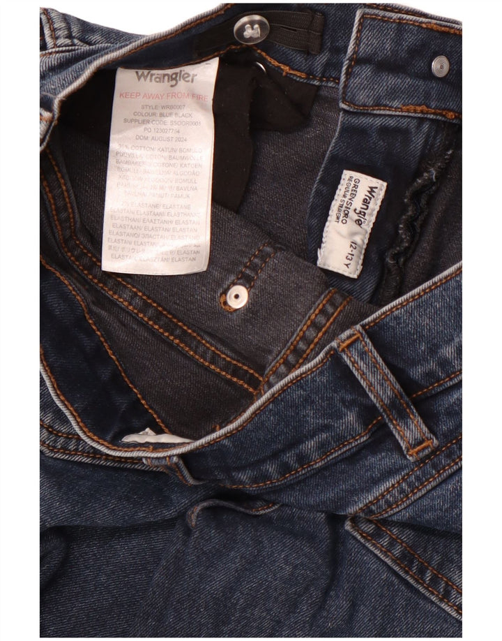 WRANGLER Meninas Greensboro Straight Jeans 12-13 anos W26 L27 Azul marinho