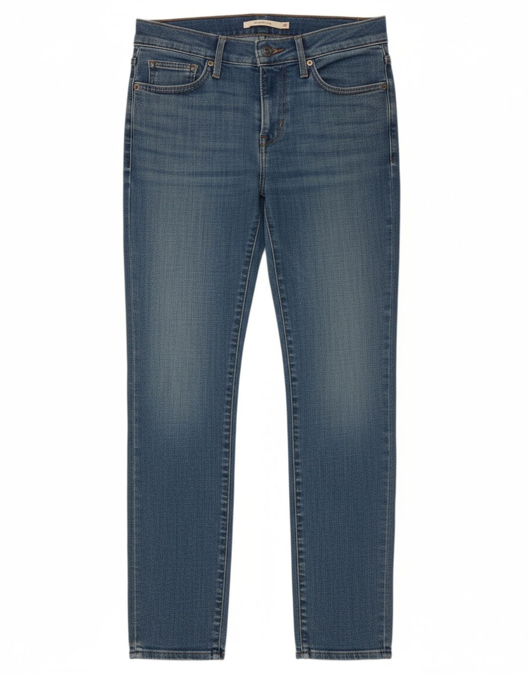 LEVI'S Jeans feminino slim slim W25 L32 algodão azul