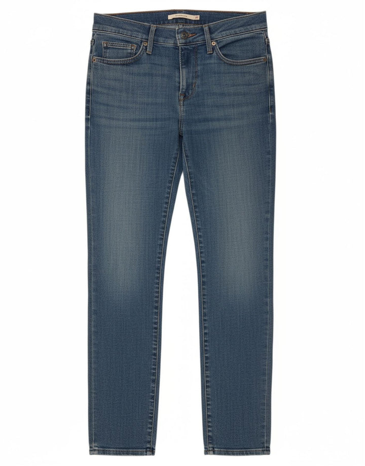LEVI'S Jeans feminino slim slim W25 L32 algodão azul