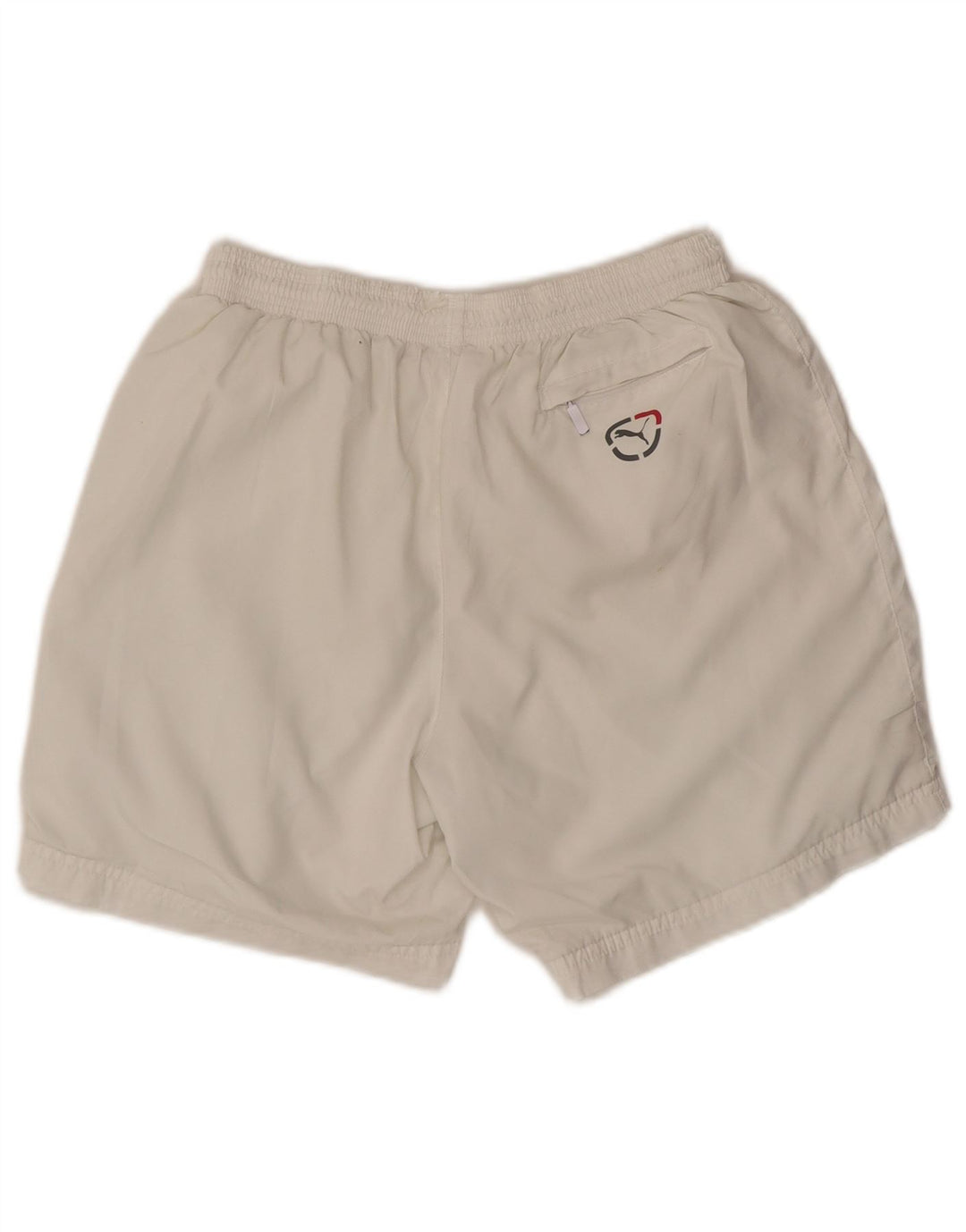 Shorts esportivos masculinos Puma médio branco poliéster