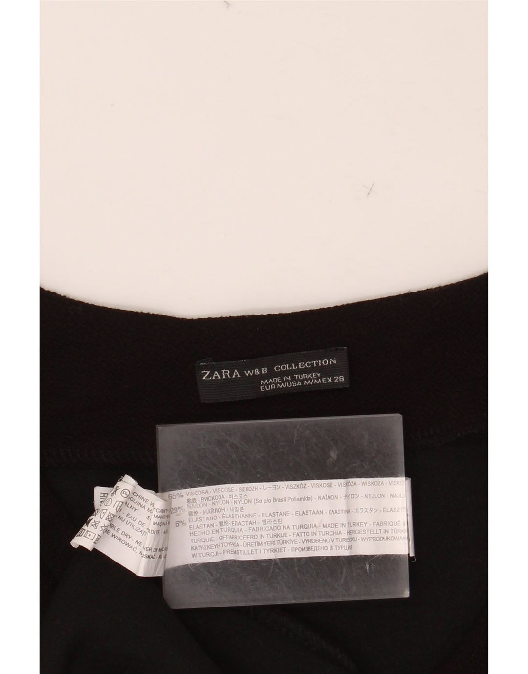 Blusa feminina ZARA UK 12 viscose preta média