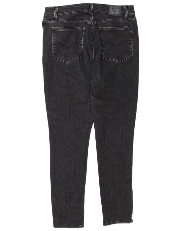 Jeans skinny de cintura alta feminino Levi's W32 L29 algodão cinza