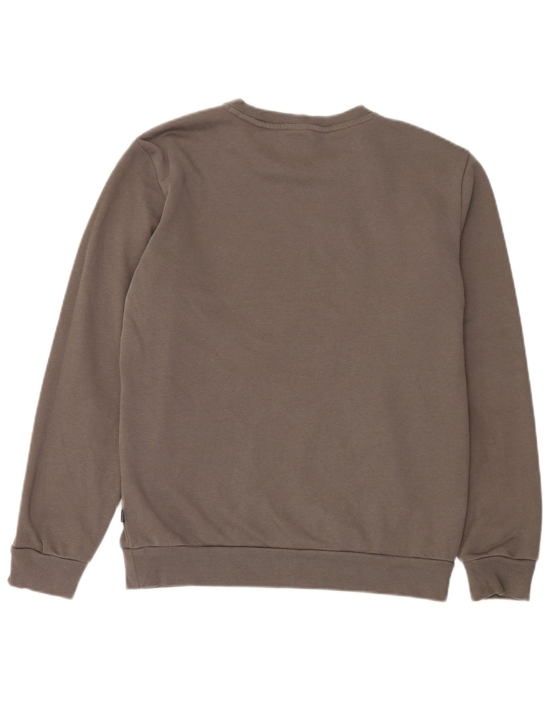 Puma Mens Moletom Jumper Pequeno Algodão Cinza