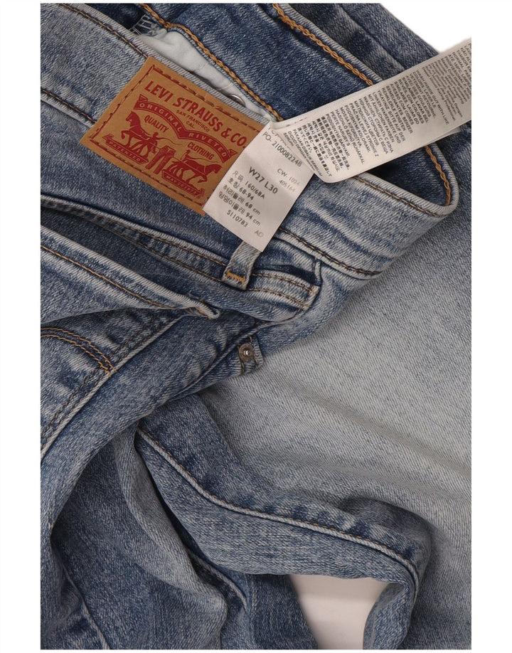 Calça jeans feminina Levi's 314 Shaping Straight W27 L30 azul algodão