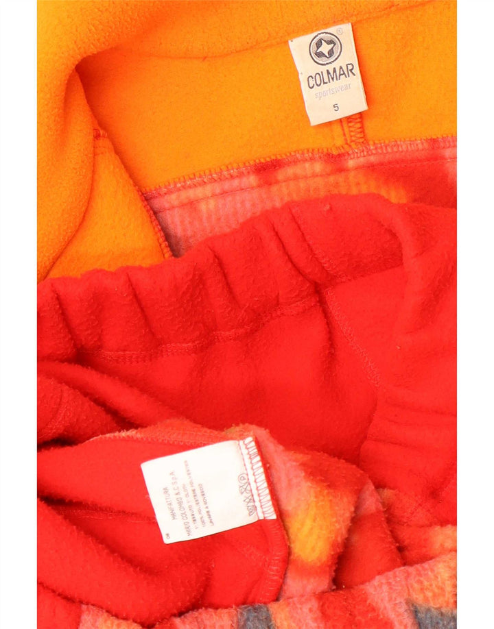 Colmar Mens Zip Neck Fleece Jumper XL Poliuretano Geométrico Vermelho