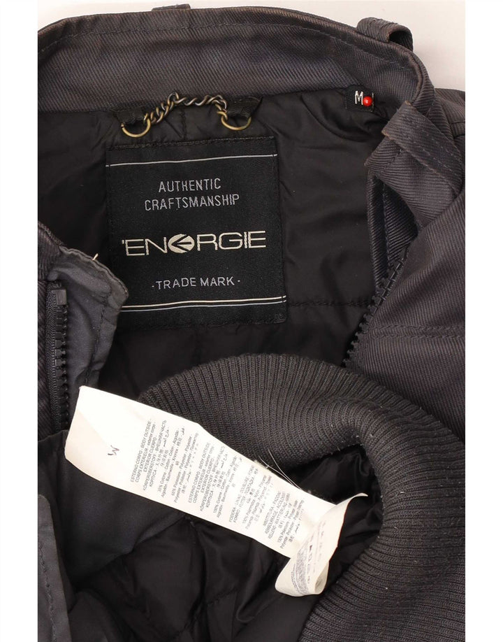 Jaqueta bomber masculina Energie UK 38 algodão colorblock azul marinho médio