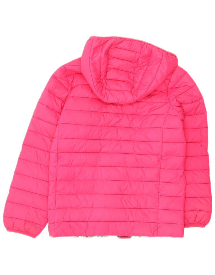 Jaqueta acolchoada com capuz para meninas Joules 9-10 anos poliamida rosa