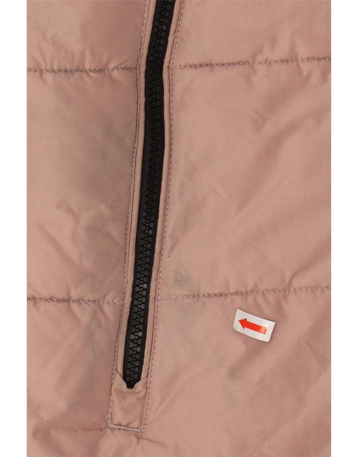 Casaco feminino acolchoado com capuz grande KHUJO UK 6 XS rosa poliéster