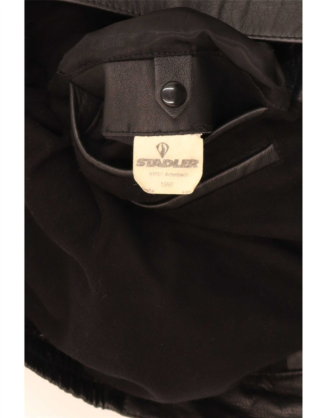 Jaqueta de couro masculina Stadler UK 44 2XL preta