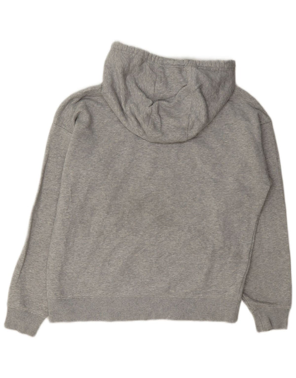 Fila Womens Hoodie Jumper UK 14 Médio Algodão Cinza