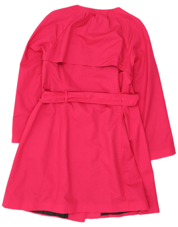 Casaco impermeável feminino Marks & Spencer Reino Unido 18 XL algodão rosa