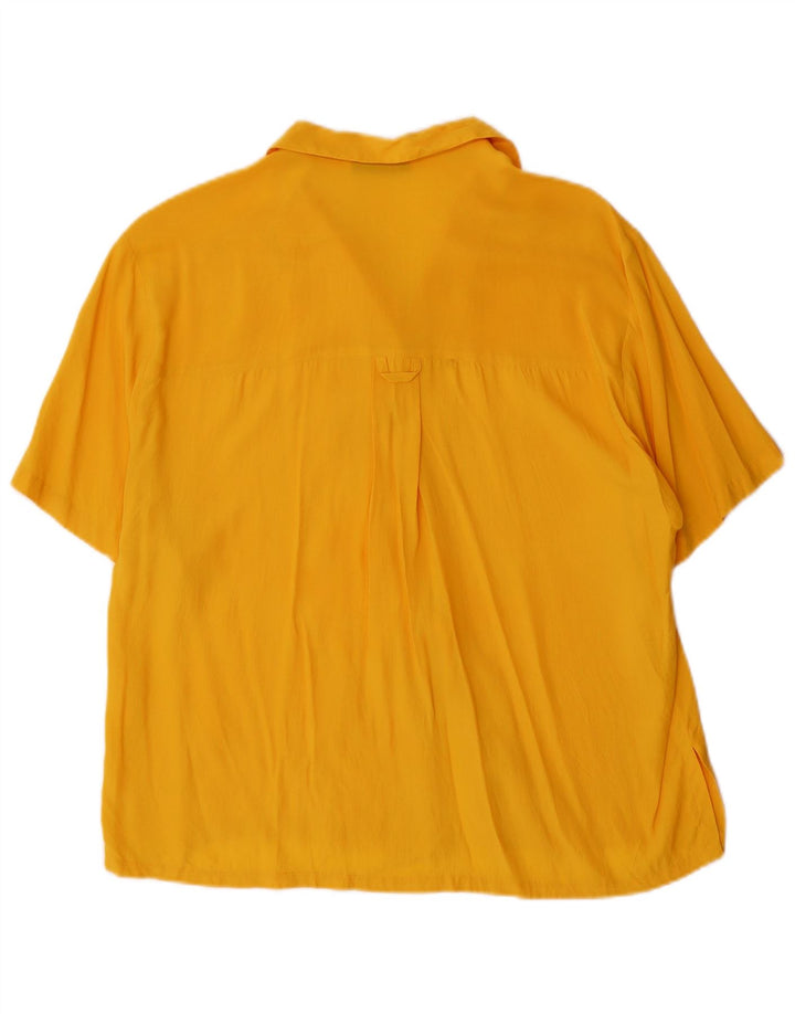 Blusa feminina de manga curta Marcello Cioni IT 42 médio amarelo