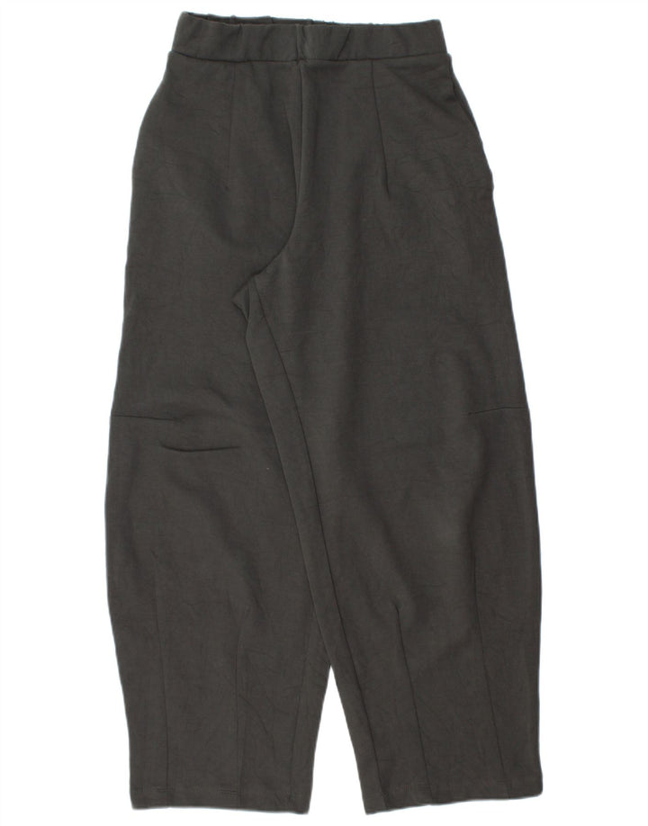 Calça de treino feminina Zara UK 10 pequeno algodão cinza