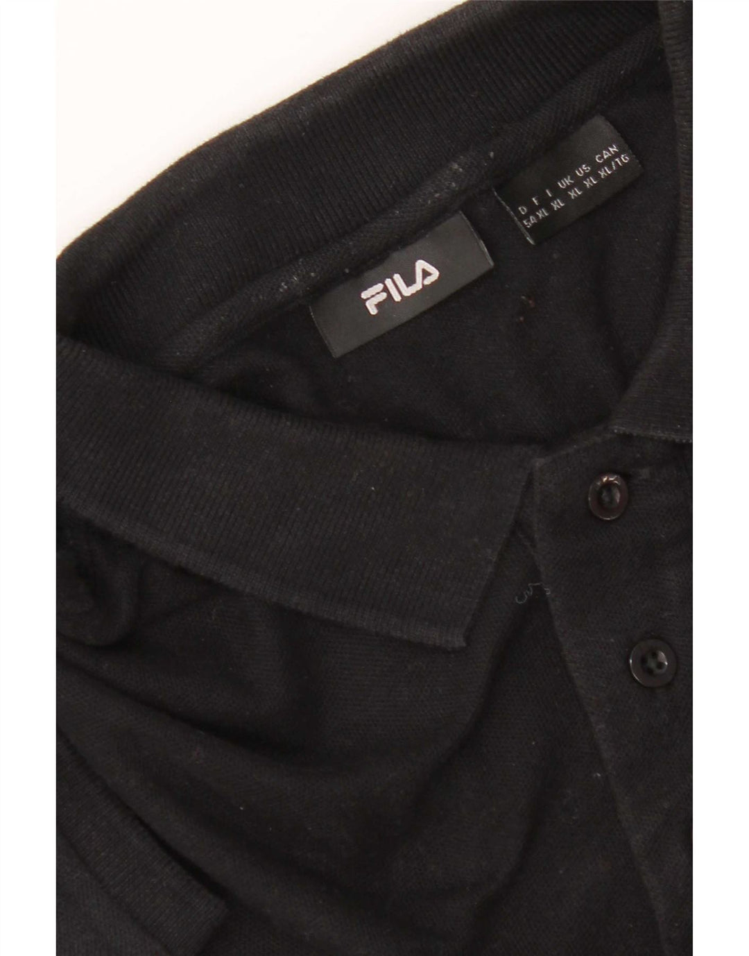 Polo masculino Fila manga curta regular fit XL preto