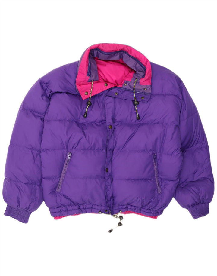Jaqueta de esqui reversível com capuz masculino Noruega UK 38 Medium Pink Colourblock