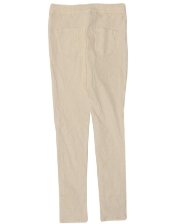 Calça skinny feminina J Brand 13-14 anos XL W28 L27 algodão branco