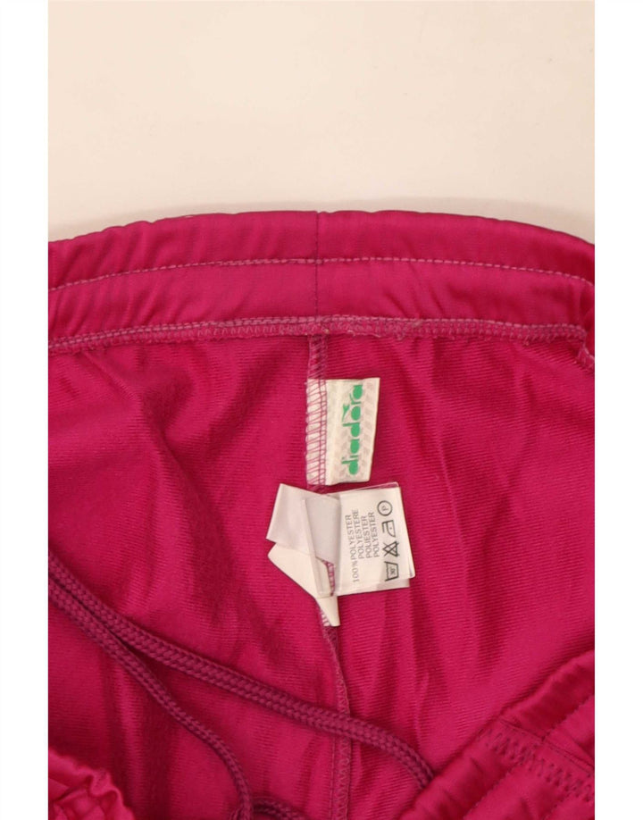 Calça de treino feminina Diadora UK 12 rosa médio