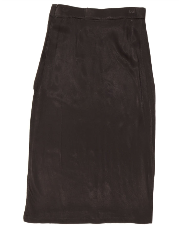 ZARA Saia Midi Feminina Média W28 Preta