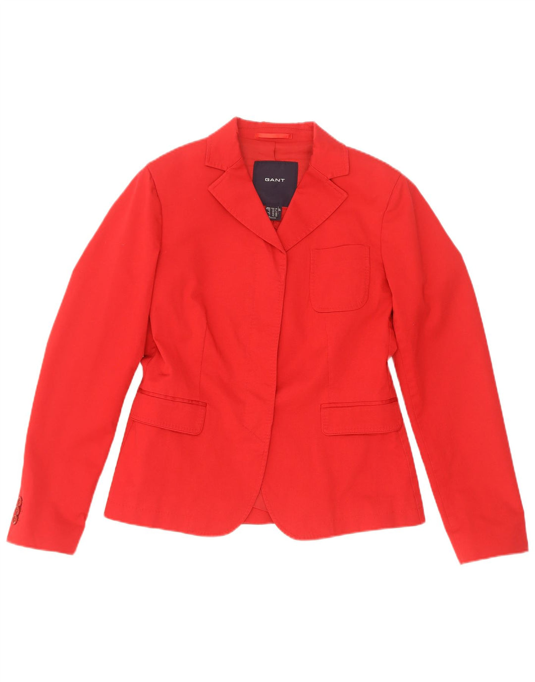 Jaqueta Blazer Feminina Gant Reino Unido 12 Algodão Vermelho Médio