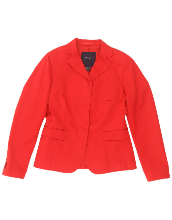 Jaqueta Blazer Feminina Gant Reino Unido 12 Algodão Vermelho Médio