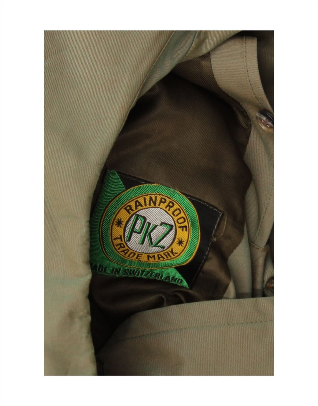 Casaco masculino vintage com peito duplo UK 34 XS verde