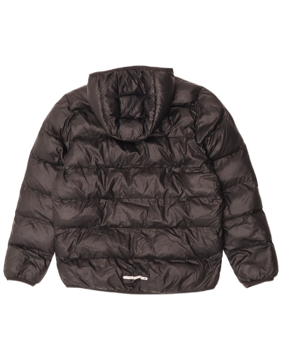 Casaco acolchoado com capuz Adidas Boys 13-14 anos preto poliéster