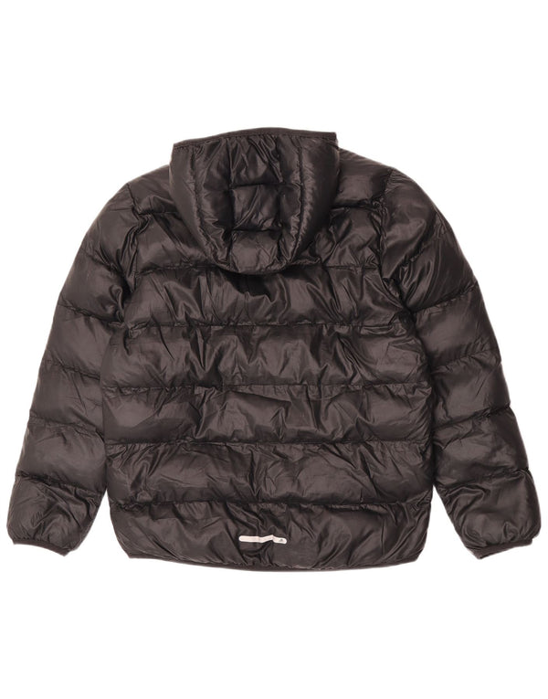 Casaco acolchoado com capuz Adidas Boys 13-14 anos preto poliéster