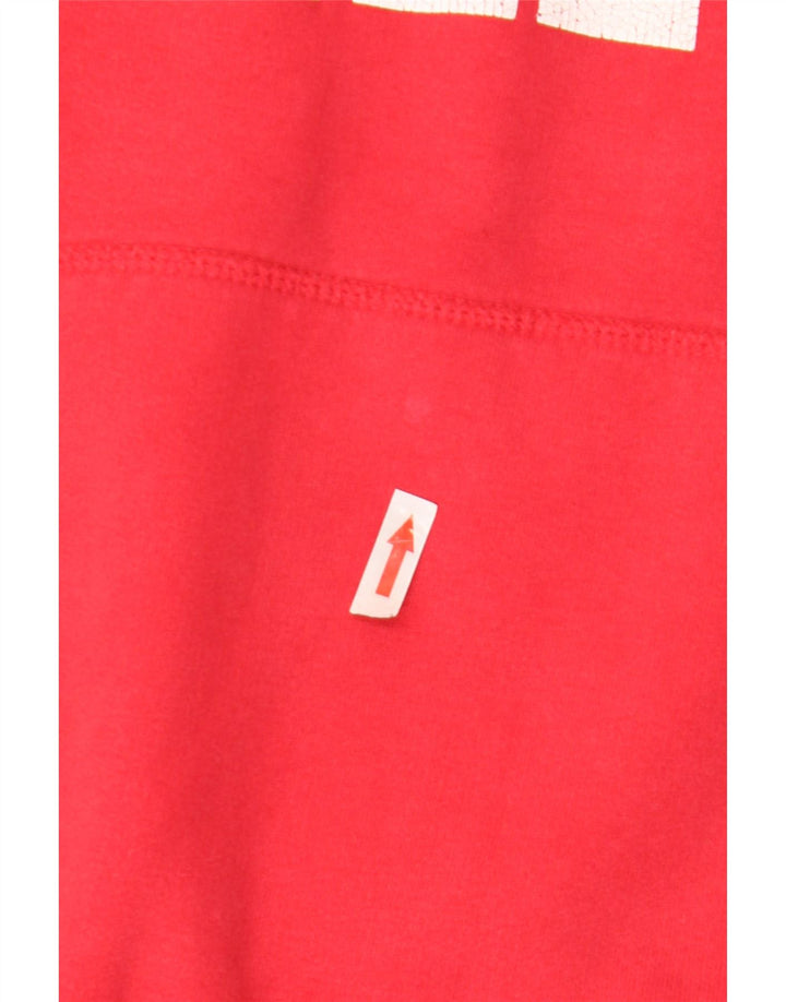 Suéter com capuz gráfico masculino Superdry grande vermelho