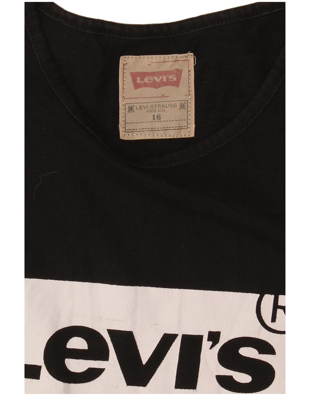 Top Levi's Boys Graphic T-Shirt 15-16 Anos Preto