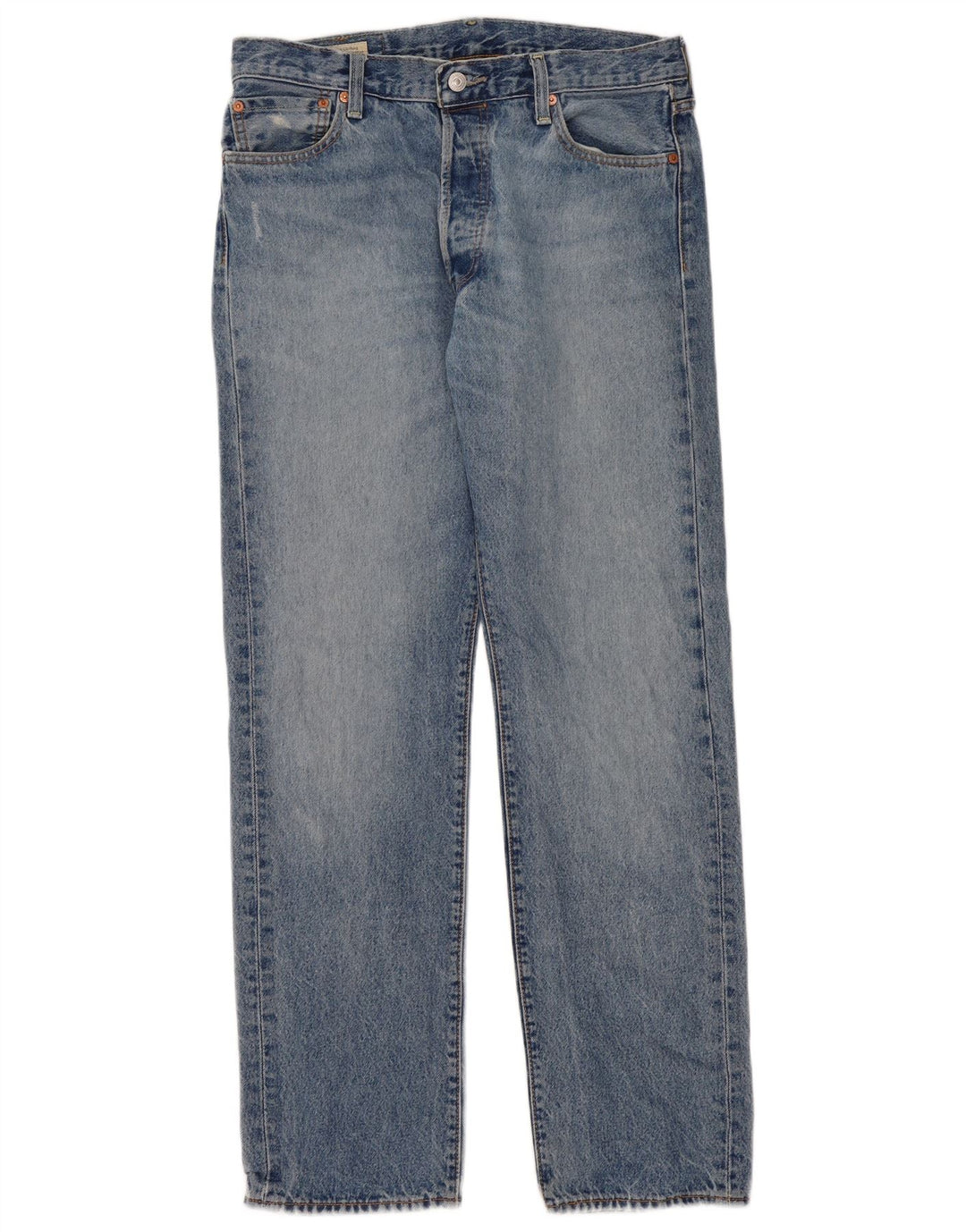 Levi's Masculino 501 Straight Jeans W34 L34 Azul Algodão