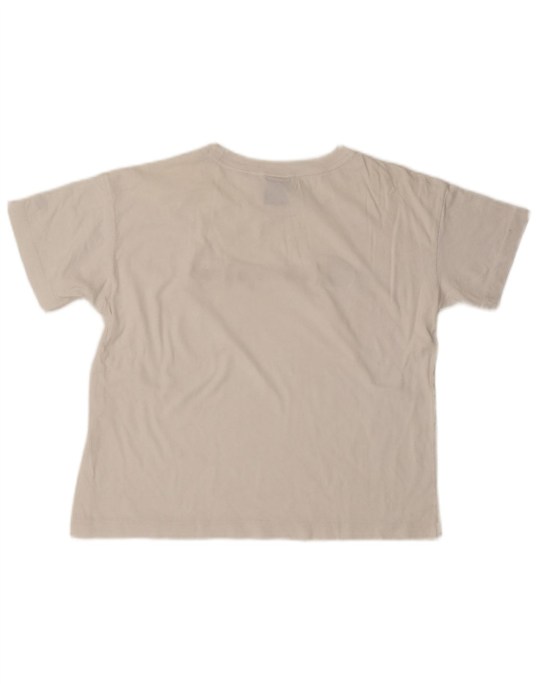 Camiseta feminina Champion Crop Graphic Top UK 14 Médio Branco