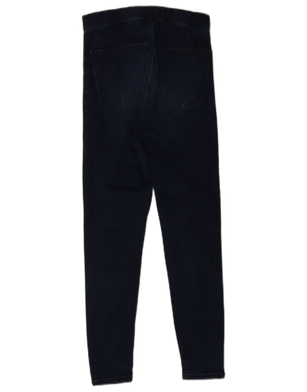 Topshop feminino Joni Skinny Jeans W28 L25 azul marinho algodão
