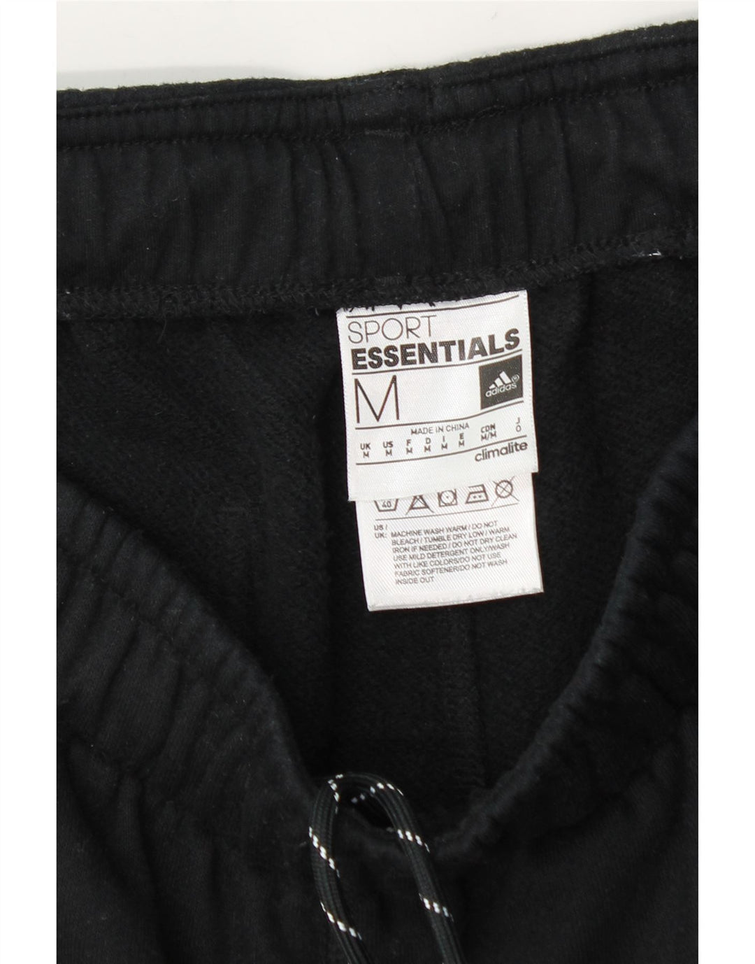 Adidas Mens Climalite Calças de treino Joggers Médio Preto Poliéster