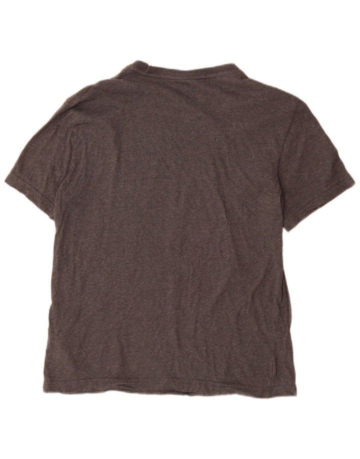 Calvin Klein Camiseta masculina gráfica Top algodão manchado cinza médio