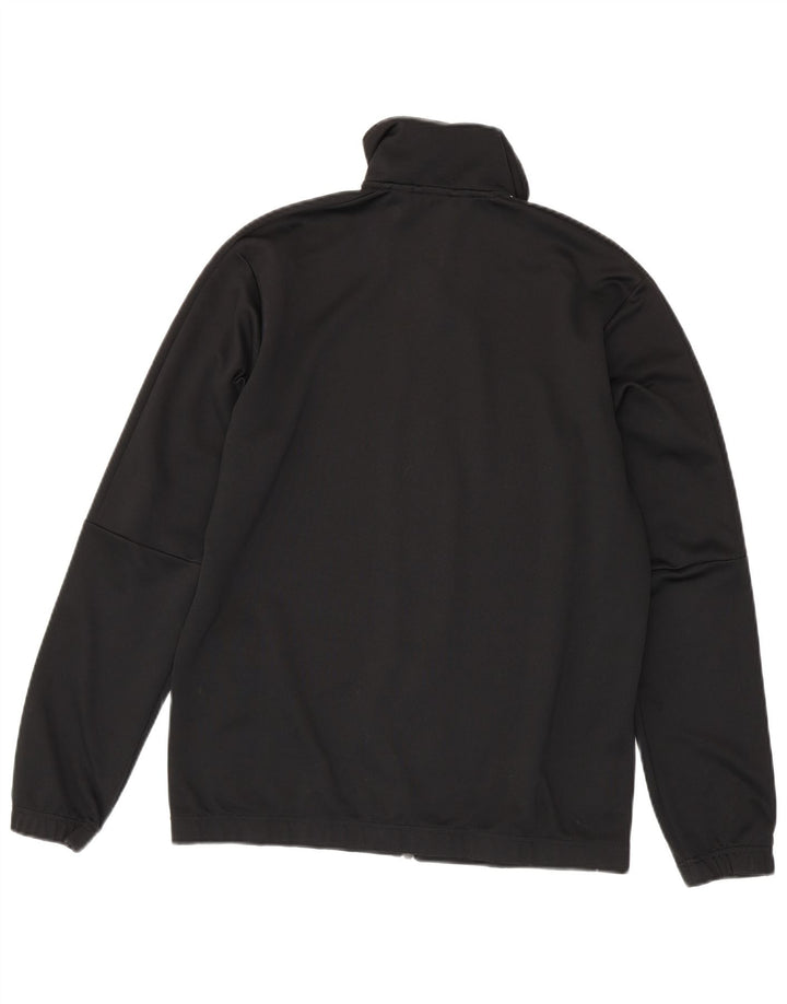 ADIDAS Mens Tracksuit Top Jacket UK 42/44 Grande Poliéster Preto