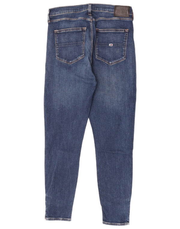 Tommy Hilfiger feminino Sylvia High Rise Super Skinny Jeans W30 L26 Azul