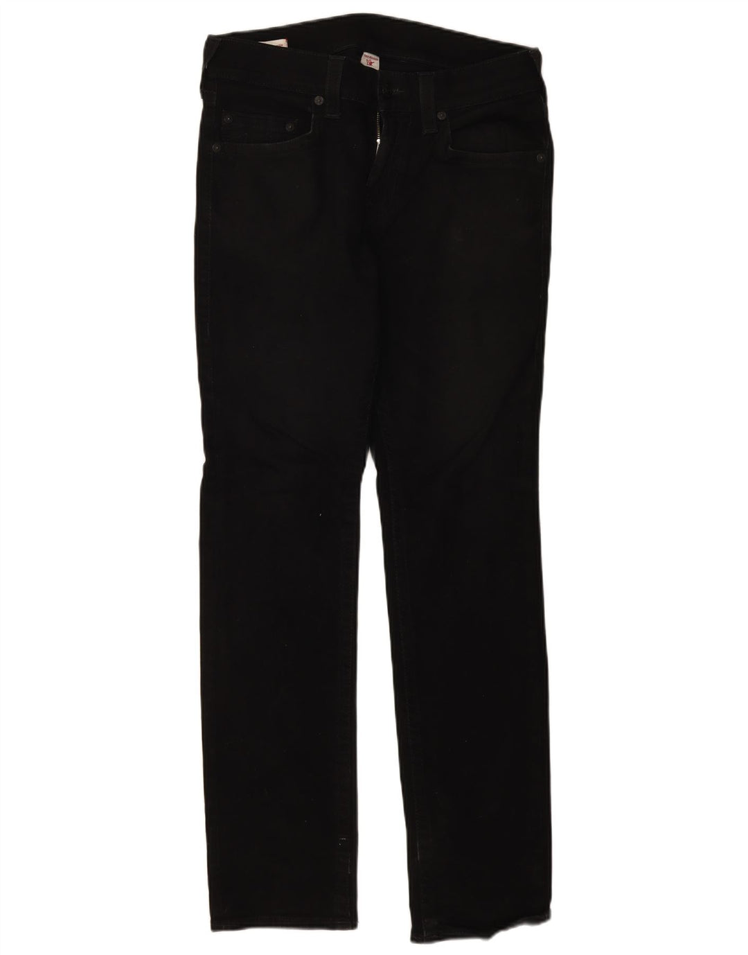 True Religion Mens Jeans Slim W32 L32 Algodão Preto
