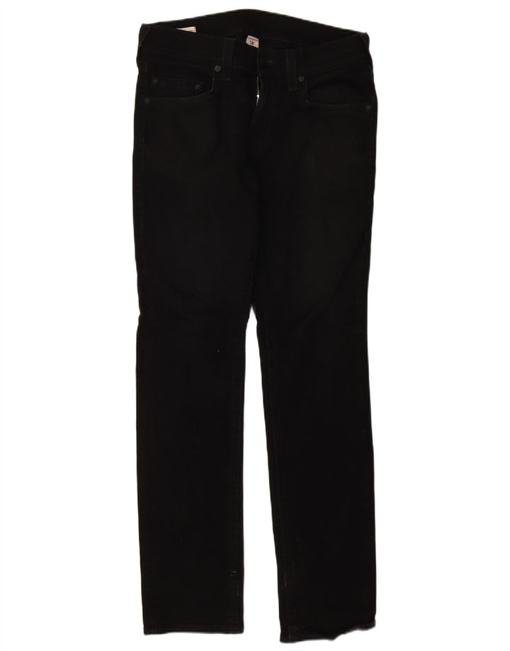 True Religion Mens Jeans Slim W32 L32 Algodão Preto