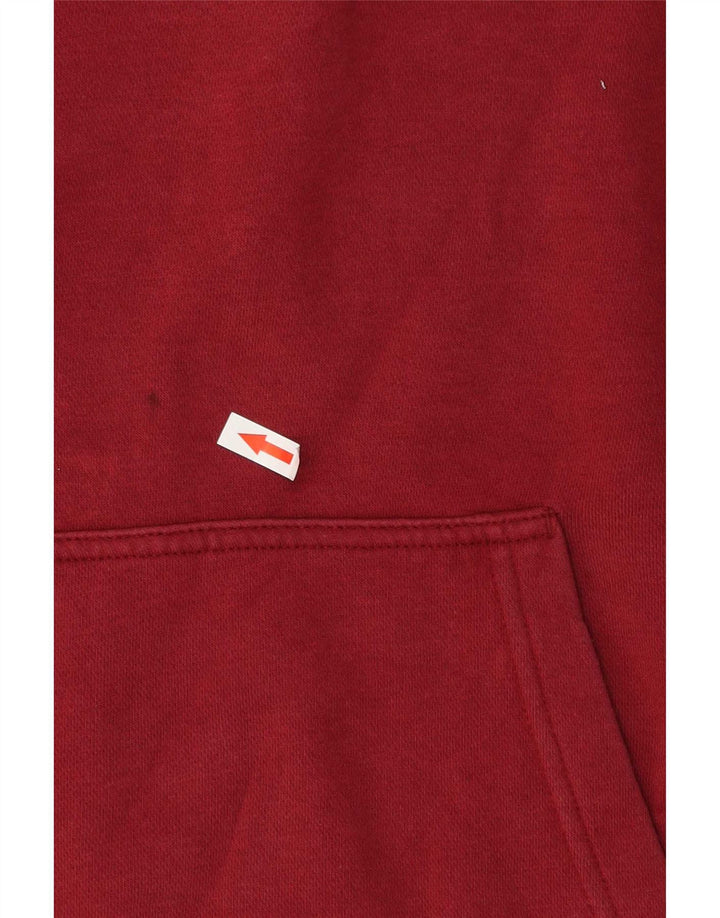 Nike Mens Hoodie Jumper Médio Algodão Borgonha