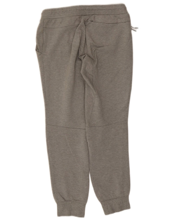 Calça de treino masculina Nike Joggers cinza médio algodão colorblock