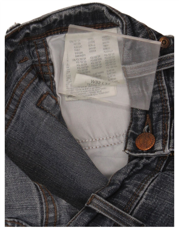 WRANGLER Masculino Texas Stretch Straight Jeans W32 L32 Azul Algodão