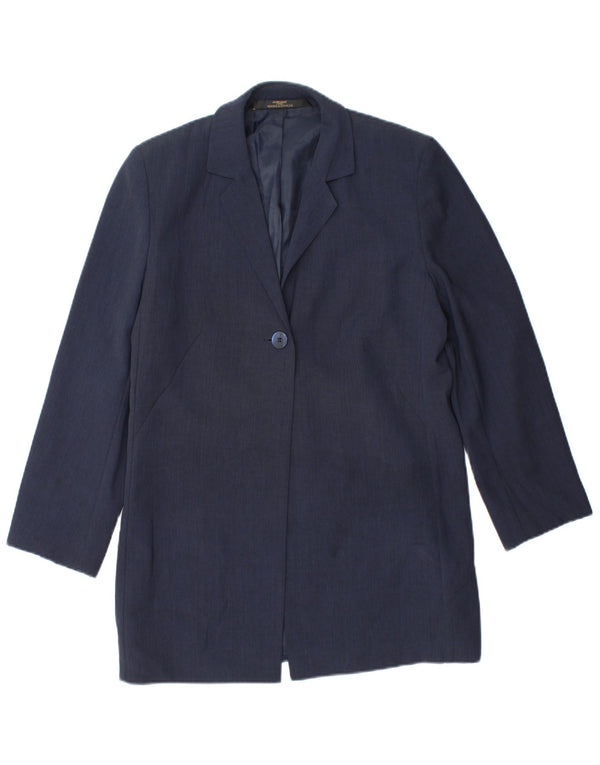 Jaqueta Marks & Spencer feminina St. Michael Blazer Reino Unido 10 pequena azul marinho