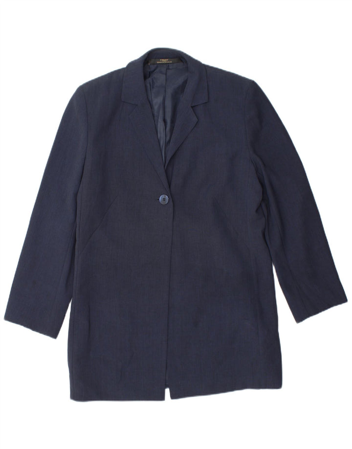 Jaqueta Marks & Spencer feminina St. Michael Blazer Reino Unido 10 pequena azul marinho