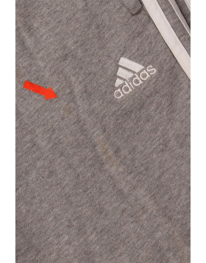 Calças de treino femininas Adidas Joggers UK 12/14 cinza médio